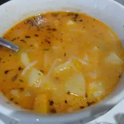 Картофена супа с фиде и зеленчуков бульон