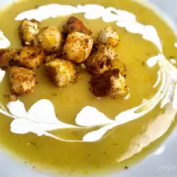Картофена крем супа с чубрица