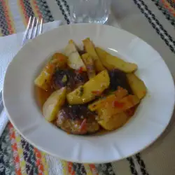 Картофи с кюфтенца на фурна