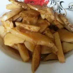 Печени картофи с бульон