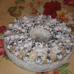 Десерт със заквасена сметана и кокосови стърготини