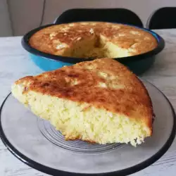 Солен кекс със смлян боб и яйца