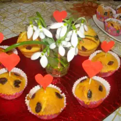 Десерт с боровинки и портокалова кора