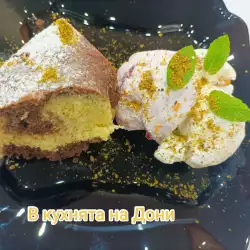 Десерт със сметана и яйца