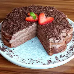 Шоколадова торта с маскарпоне и яйца