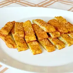 Кето пръчици от тиквички на фурна