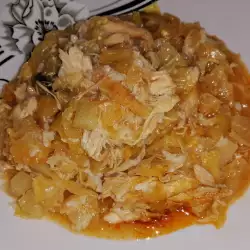 Гювеч с пилешко филе без картофи