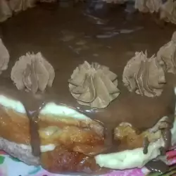 Много вкусна козуначена торта с крем Ванилия