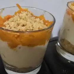 Кремчета с печена тиква и ванилов крем