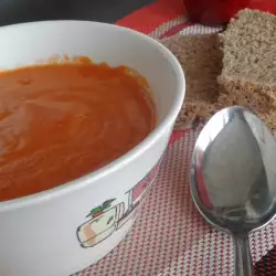 Супа от червена леща с чушки