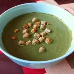 Зелена кремсупа с броколи