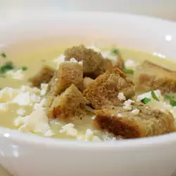 Крем супа с червена леща и картофи