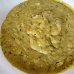 Крем супа от грах с копър