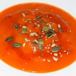 Доматена крем супа  с тиква