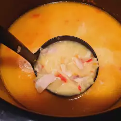 Бистра пилешка супа в кукео