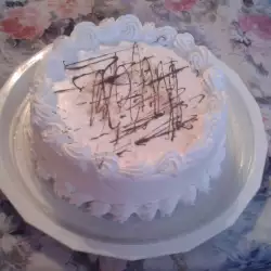 Лешникова торта със сметана