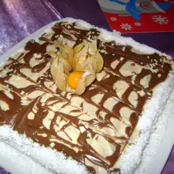 Торта с бял шоколад без захар