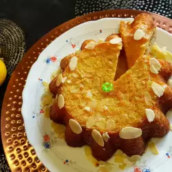 Лимонов кейк с бадеми и полента