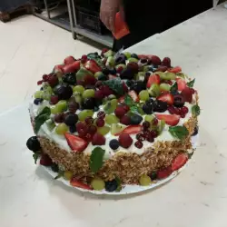 Плодова торта с брашно