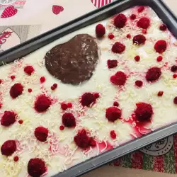 Малинова торта с бял шоколад