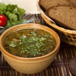 Агнешка супа със зелен лук