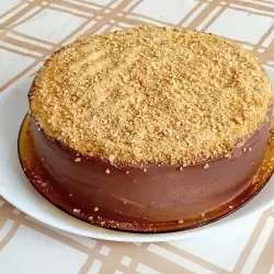 Медена торта с домашен шоколадов крем