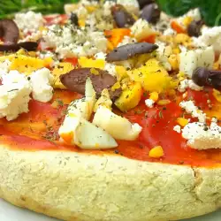 Вегетарианска пица с пълнозърнесто брашно
