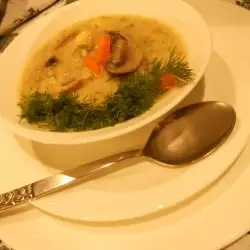 Вегетарианска супа с кисело мляко