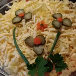 Картофена салата с яйца и майонеза