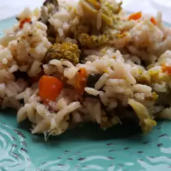 Ориз със зеленчуци в Crock-Pot