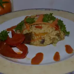 Оризова салата с чушки