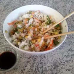 Ориз със зелен лук без месо