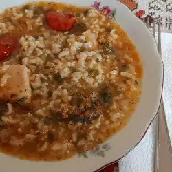 Спанак с ориз и домати