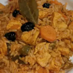 Ориз със зеленчуци и бяло месо