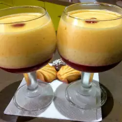 Десерт в чаша с желатин