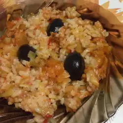 Постен ориз с маслини