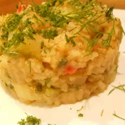 Ориз с тиквички и картофи
