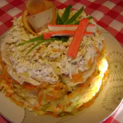 Палачинкова торта със заквасена сметана