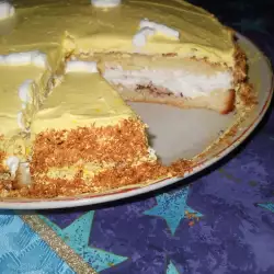 Пандишпанова торта с крема сирене