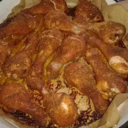 Пилешко на фурна с брашно