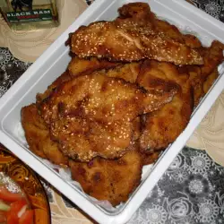 Пържено пиле със соев сос