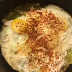 Пържени тиквички с яйца