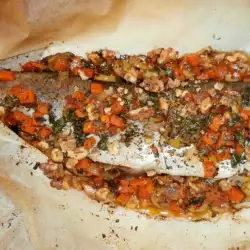 Печена риба с магданоз