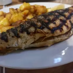 Печена риба със зехтин