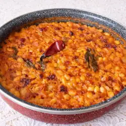 Печен боб по селски