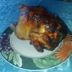 Печено пиле с горчица