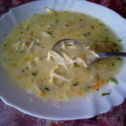Пилешка супа от филе с олио