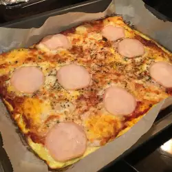 Пица с моцарела без тесто