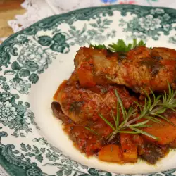 Пиле по италиански с магданоз