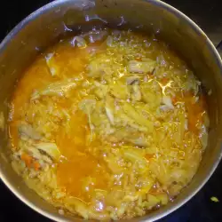 Пилешко с ориз и кисело зеле